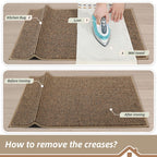 BEQHAUSE Kitchen Rugs 32"x48", Non-Slip Kitchen Mats for Floor, Taupe