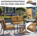 DREAHOTEXTIL 12Pcs Outdoor Cushion Covers, Elastic Patio Cushion Covers