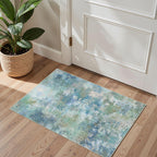 BEIMO 2x3 Area Rugs for Entryway, Blue Green Washable Abstract Rug