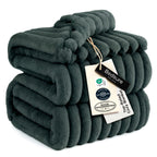 Bedsure Soft King Size Blankets for Bed Mallard Green 108"x90"