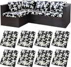 8Pcs Stretch Patio Cushion Covers,Outdoor Couch Covers Replacement,Outdoor Couch & Sofa Slipcovers,for Patio Furniture Cushion Covers,Washable Reusable urniture Protector(Patch,8PCS)