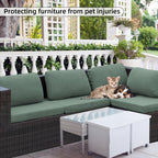 SUKAIKEQA 8PCS Patio Cushion Covers.Patio Furniture Couch SeatSlipcovers