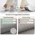 Hallway Washable Runner Rug 2x12 - Non Slip Vintage Kitchen Runner Rugs for Entryway Low-Pile Waterproof Long Runners for Living Room Bedroom Medallion Indoor Floor Mat for Bathroom Laundry Grey
