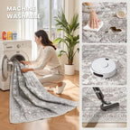 zesthome Runner Rug 2x5 - Stain Resistant Machine Washable Rug, Non Slip Vintage Hallway Runner Rugs, Low Pile Lightweight Runners for Kitchen, Entryway and Corridor
