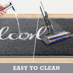 Grey Door Mat Welcome Mats Outdoor Indoor Doormat for Entryway Floor Mat
