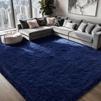 Shag Area Rugs for Bedroom Living Room,5X8 Ultra Soft Fluffy Area Rugs for Dorm,Indoor Carpet Plush Rugs for Home Decor,Tie-Dye Grey