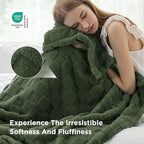 Bedsure GentleSoft King Size Blanket for Bed - Super Soft Cozy Blankets for Kids Girls, Large Fuzzy Fleece Throw for Bedroom Decor, Olive Green,108x90 Inches