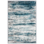 KOZYFLY Abstract Small Area Rugs 2x3 Washabl Rugs Fro Entryway Blue