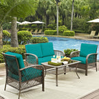 DREAHOTEXTIL 14Pcs Outdoor Cushion Covers, Elastic Patio Cushion Covers