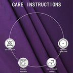 LEMOMO Purple Blackout Curtains 52 x 84 Inch Length/Set of 2 Curtain Panels/Thermal Insulated Room Darkening Curtains for Bedroom
