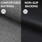 LEKEEPGO Ultra Thin Indoor Door Mat 36"x59", Low-Profile Door Mat Indoor Entrance, Non Slip Rubber Backing Inside Doormat Washable Welcome Front Entryway Dirt Trapper Entry Mat, Grey