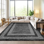 GarveeHome 10x13 Large Washable Geometric Area Rug Non Slip Non Shedding Floor Carpet