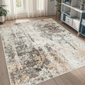 5x7 Area Rugs for Living Room Washable Bedroom Dining Room Brown Beige