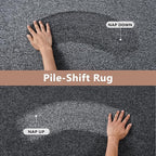 5x7 Grey Area Rug Non-Slip Washable Soft Thin for Living Room Bedroom