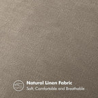 MIULEE Decorative Linen Pillow Covers 18x18 Inch Tan TaupeBoho Farmhouse Neutral Winter Couch Throw Pillows for Bed Pack of 2 Accent Modern Pillowcase Sofa Livingroom Home Decor