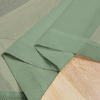 Chyhomenyc Sage Green Sheer Valances for Windows - Light Filtering Small Kitchen Curtains, Rod Pocket Short Top Window Treatment Decor for Living Room Bathroom Basement, 42Wx16L inches, 2 Panels