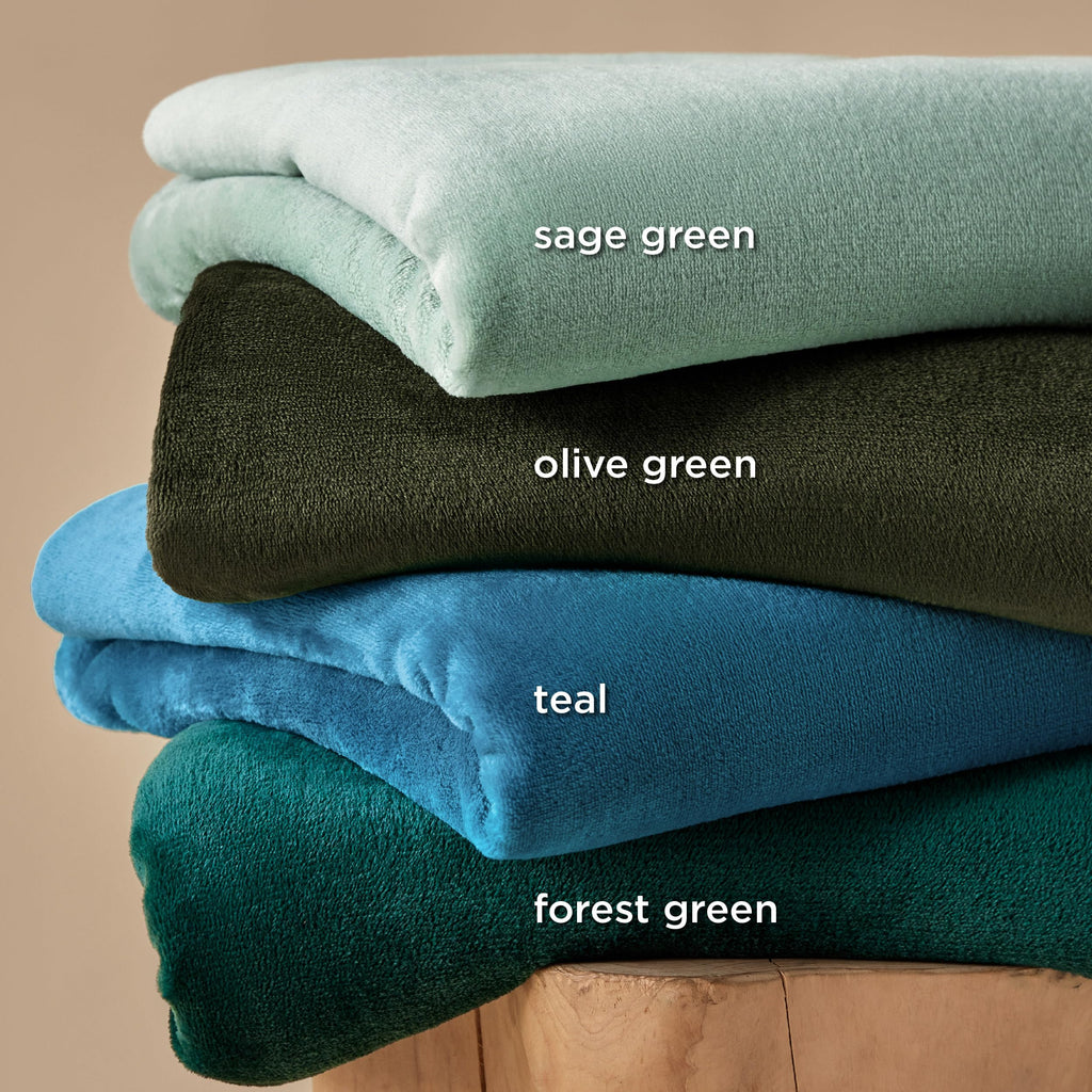 Bedsure GentleSoft Sage Green Fleece Blanket King Size - 280GSM Soft Lightweight Plush Cozy Blankets for Bed, Sofa, Couch, Travel, Camping