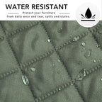 Easy-Going Sofa Slipcover L Shape Sofa Cover Sectional Couch Cover Furniture Protector Mat for Pets Dog Cat (X-Large,Greyish Green/Greyish Green)