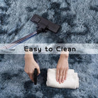 Pionblank Large Rug for Living Room 6x9 Feet, Modern Soft Shag Area Rug, Plush Fuzzy Carpet for Bedroom Girls Boys Room Home Nursery Teens Dorm Decor, Blue Grey