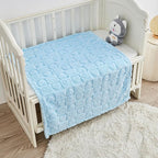 Sherpa Fleece Baby Blanket Heart Checkered Blanket, Ultra Soft Fluffy Premium Baby Blankets for Boys Girls, Cozy Infant Toddler Newborn Receiving Blankets for Crib Stroller 30”×40” (Blue)