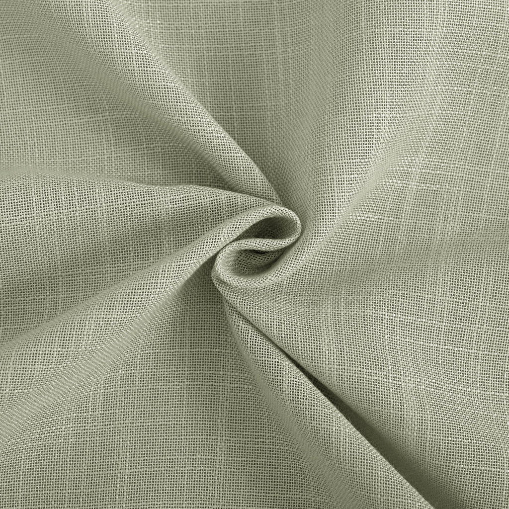 Linen Blend Sage Green Curtains 63 inch Length 2 Panels for Bedroom Back Tab Light Filtering Semi Sheer Drapes Linen Cotton Textured Light Green Airy Modern Farmhouse Living Room Sage Aesthetic Decor