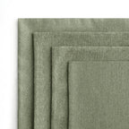 MIULEE Pack of 4 Decorative Outdoor Throw Pillow Covers Linen Waterproof Pillow Covers Summer Farmhouse Cushion Cases for Patio Garden Tent Balcony Couch Sofa 16x16 Inch Gray Green