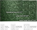 Green Leaves Outdoor Indoor Entrance Door mat, Absorbent Durable Heavy Duty Welcome Front Door Mat,Thick Natural Rubber Back,Easy Clean Entryway Mat 47x32 Inch, Low Profile