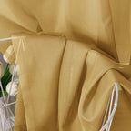 Chyhomenyc Gold Sheer Curtains 36 inch Length 2 Panels Set, Light Filtering Voile Rod Pocket Short Window Curtians for Bathroom Living Room Farmhouse Small Windows, Each 42Wx36L in, 2PCS, Gold