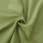 BGment 40 Inches Long Olive Green Linen Curtains for Short Window - Rod Pocket Small Drapes Textured Light Filtering for Cafe Bedroom Spring Lightweight Natural Rustic, 2 Panels Set, 42 X 40 Inch