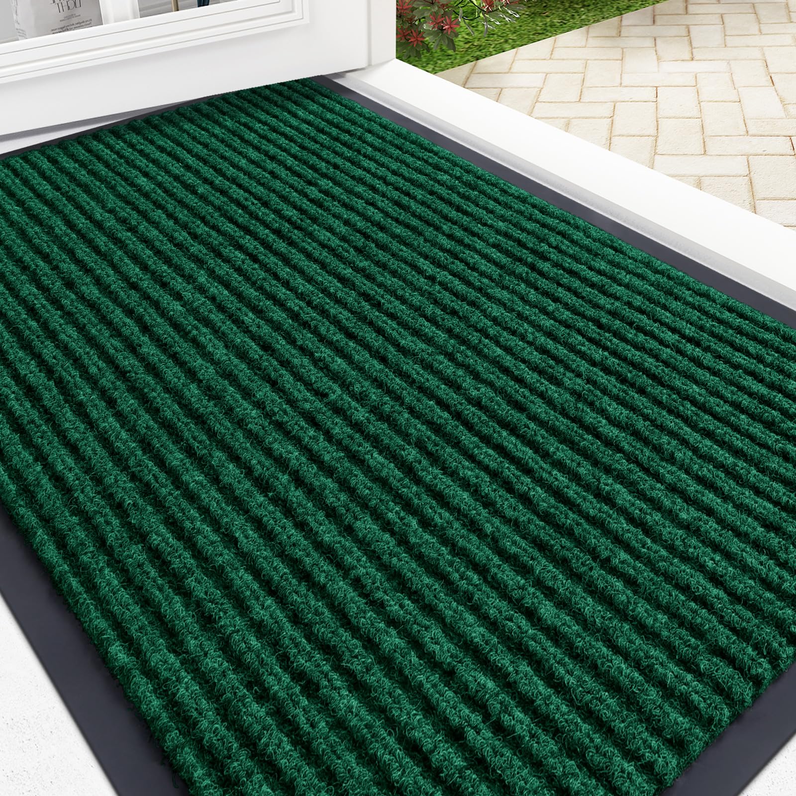 OLANLY Front Door Mat 35x23, Waterproof Heavy-Duty Indoor Outdoor Doormat