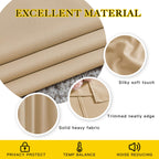 NICETOWN Biscotti Beige Blackout Curtains 84 inches Long for Bedroom - Thermal Insulated Solid Grommet Room Darkening Window Treatments Sound Reducing for Living Room (2 Panels, W52 x L84)