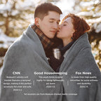 Bedsure GentleSoft Fleece Blanket Twin Size Grey - 300GSM Lightweight Plush Fuzzy Cozy Soft Warm Blanket for Bed, Sofa, Couch, Travel, Camping, 60x80 inches