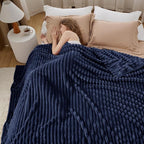 Bedsure GentleSoft Navy Blue Full Blanket for Bed - Cozy Soft Blankets for Women, Cute Large Throws for Girls, Navy, 84x90 Inches