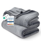 Bedsure GentleSoft Fleece Bed Blankets Full Size Grey - Soft Lightweight Plush Fuzzy Cozy Luxury Blanket Microfiber, 84x90 inches