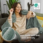 Bedsure GentleSoft Twin Blanket for Couch - Cozy Soft Blankets for Women, Cute Small Fleece Throws for Girls, Sage Green, 60x80 Inches