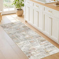 Restydon 2x5 Rug Runners for Hallways Non Slip,Kitchen Rugs,Green