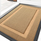 OLANLY Front Door Mat Outside 33x21, All-Season Heavy-Duty Rubber Doormat