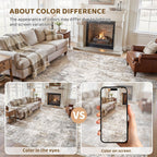 UERMEI 12x15 Area Rug Living Room Rugs Extra Large Brown Grey Carpet