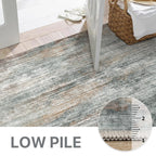 BEIMO 8x10 Area Rugs for Bedroom, Grey Brown Washable Abstract Rug