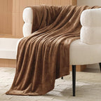 Bedsure GentleSoft Fleece Blanket Twin Size Orange - 300GSM Lightweight Plush Fuzzy Cozy Soft Warm Blanket for Bed, Sofa, Couch, Travel, Camping, 60x80 inches