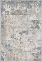 UERMEI 2x3 Entryway Area Rug: Washable Neutral Modern Abstract Small Rug - Non-Slip Low Pile Throw Indoor Carpet for Entrance Kitchen Front Door Mat Bathroom Entry Kids Room - Blue Grey