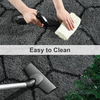 TWINNIS Super Soft Shaggy Rugs Fluffy Carpets, 6x9 Feet, Indoor Modern Plush Area Rugs for Living Room Bedroom Kids Room Nursery Home Decor, Upgrade Anti-Skid Rectangular Fuzzy Rug, Dark Gray