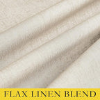 NICETOWN 100% Absolutely Blackout Linen Curtains with Thermal Insulated White Liner, Beige, 52" Wide by 63" Long, 2 Pieces, Anti-Rust Grommet Natural Burlap Fabric Window Drapes for Bedroom/Kids Room