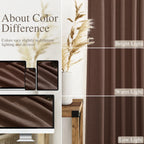 Mocha Mousse Curtains 102 Inches Long 2 Panel Set Back Tab Rod Pocket Linen Blend High Window Semi Sheer Light Filtering Burlap Look for Neutral Farmhouse Decor Curtain in Living Room 52x102