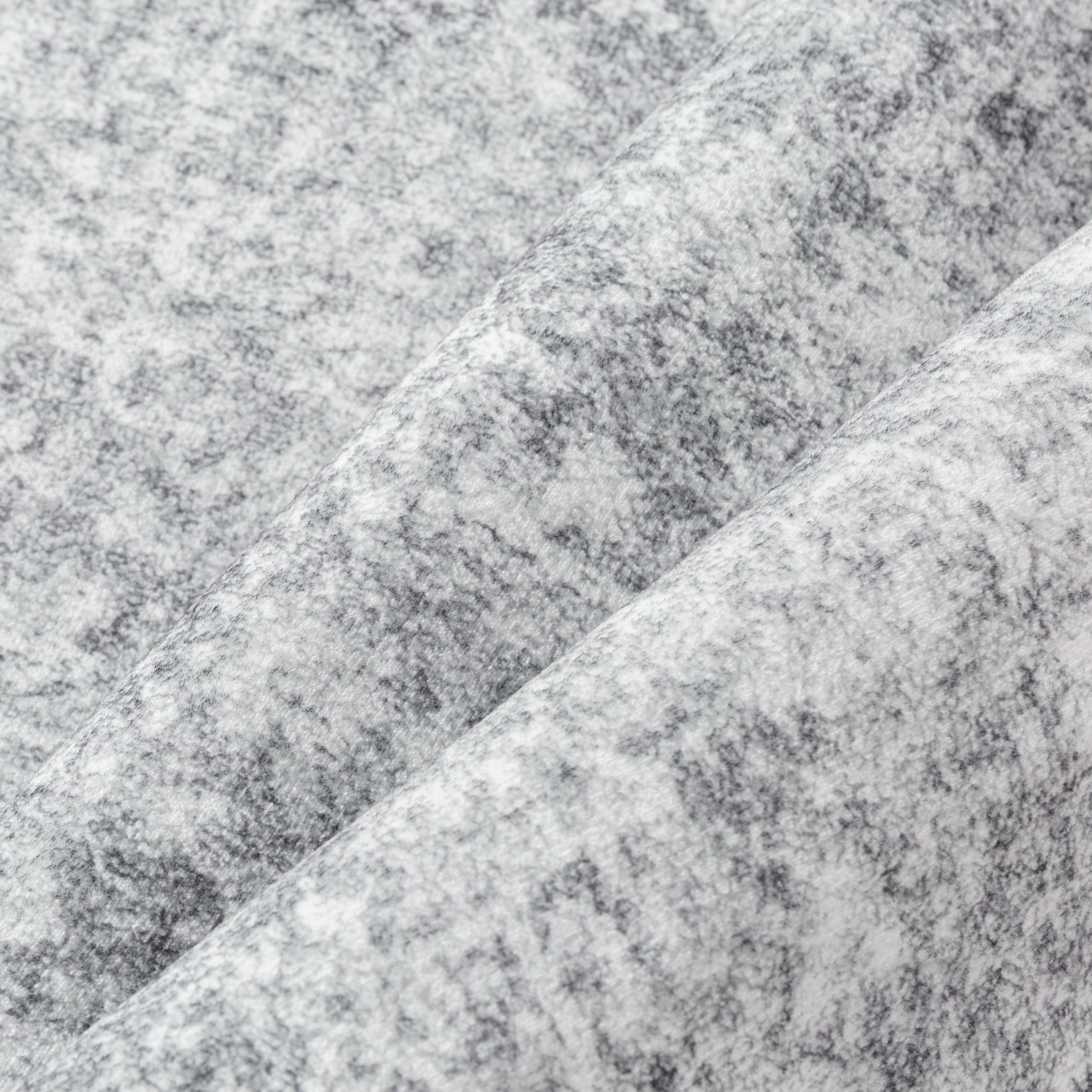 PureCozy 8x10 Area Rug Vintage Gray Distressed