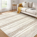 Nakagishi Boho 6x9 Area Rug Living Room Rugs Machine Washable Brown