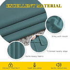 NICETOWN Insulated Curtains Blackout Draperies - Triple Weave Microfiber Home Thermal Insulated Solid Ring Top Blackout Curtains/Panels for Bedroom(Sea Teal, Set of 2, 66 x 72 Inch)