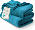 Bedsure Teal Blue Fleece Blanket 50x70 Blanket - 300GSM Soft Lightweight Plush Cozy Blankets for Bed, Sofa, Couch, Travel, Camping