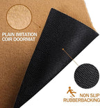 8 Pack Blank Door Mats, 30x17 Inch Artificial Coir Door Mats Outdoor for Crafting, Plain Door Mat for Painting, Welcome Mat for Indoor/Outdoor Use, Front Porch, Entryway, Non-Slip Rubber Backing
