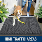 OLANLY Front Door Mat Outside Entrance 33x21, Waterproof Heavy-Duty Doormat